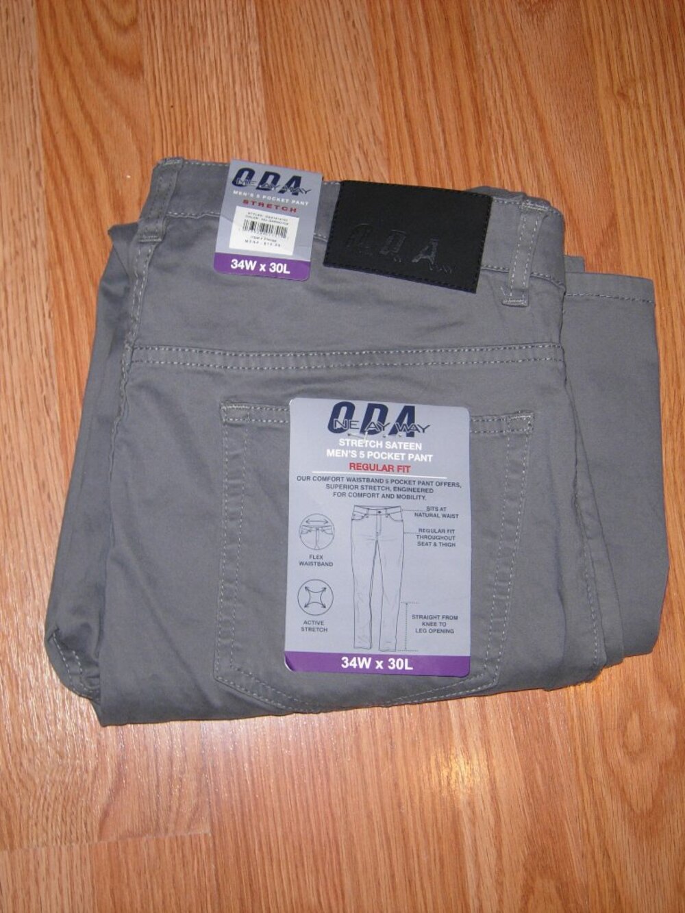 One Day Away Stretch Sateen 5 Pocket Pant 34X30
